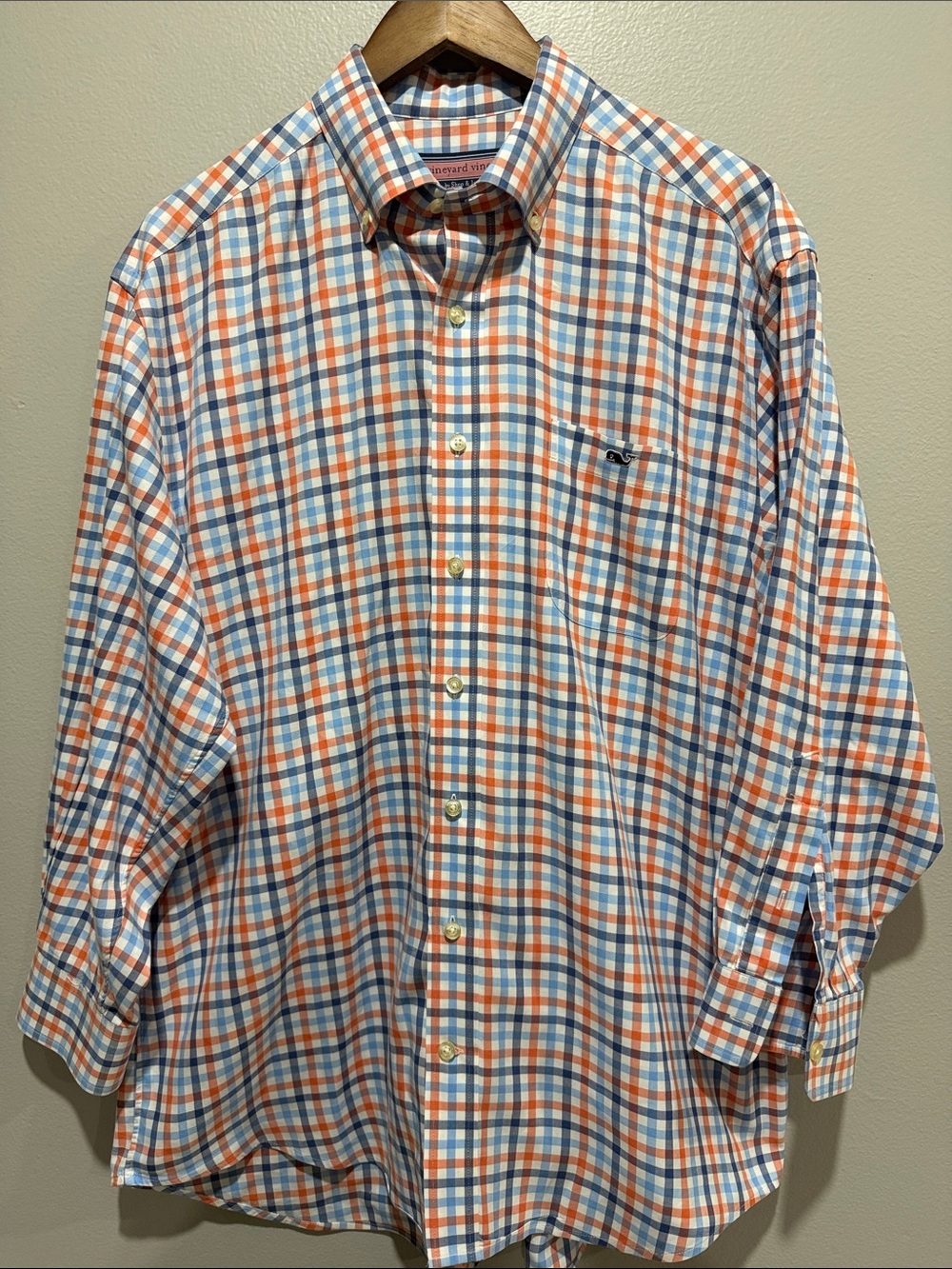 Vineyard Vines  Plaid Button-Down Tucker Shirt size L